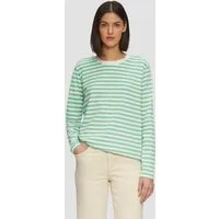s.Oliver Langarmshirt T-Shirt Gestreiftes Langarmshirt aus Baumwolljersey
