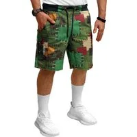 RMK Shorts Herren Short Sport Sweatshorts kurze Hose Sommer Bermuda Bunt Elastikbund mit Tunnelzug