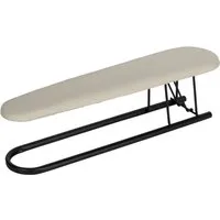 WENKO Ärmelbrett Modell Leona, Bügelfläche 52x12 cm, platzsparend zusammenklappbar, Bezug aus Baumwolle
