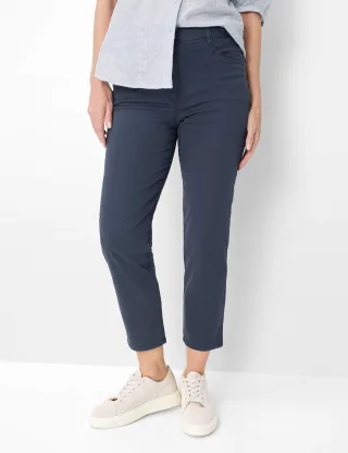 Raphaela by Brax Damen Five-Pocket-Hose Style CAREN 6/8 NAVY, dunkelblau, Gr. 44