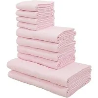 OTTO home Handtuch Set Vanessa, 10-tlg Handtuch-Set, weich, in Standard- und Premium-Qualität, Walkfrottee (Set, 10-St), 100% Baumwolle, Duschtücher, Handtücher, Gästetücher, mit Bordüre