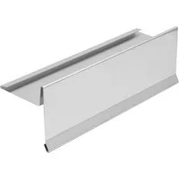 INEFA Dachrinne Ortblech mit Wasserfalz aus Aluminium, 200cm, Ortgangblech für optimale Dachentwässerung, Alublech