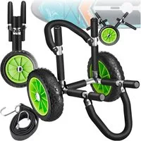 tectake SUP-Transportwagen Surfboard Transportwagen WaveWheel, rostfreies Aluminium, (Komplettset), inkl. 2 Sicherungsgurte, 42 x 70 x 48,5 cm
