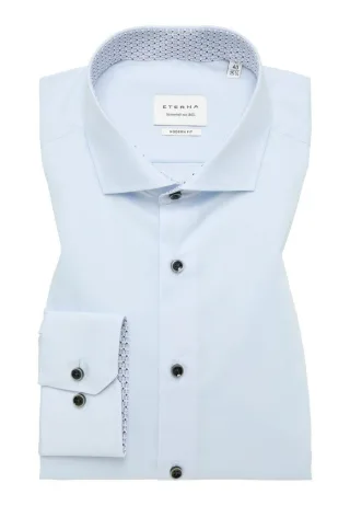 ETERNA - Modern fit: Hemd blau - Gr. - 38