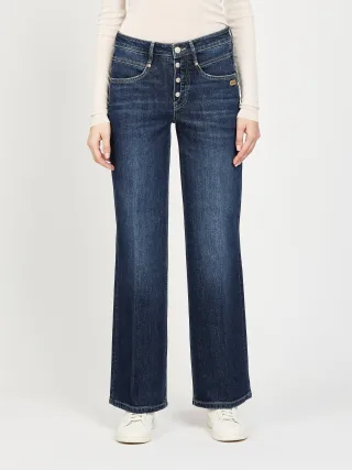 GANG Damen Jeans 94MEDINA WIDE - wide fit Jeans dark titan