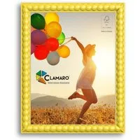 Clamaro Bilderrahmen, Bilderrahmen Gelb Bubble nach Maß CLAMARO Holz 20mm