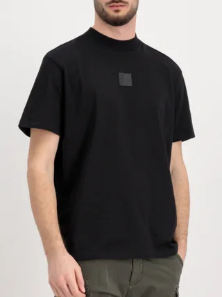 Label High Collar T-Shirt