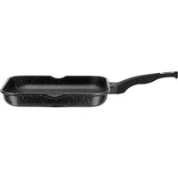GSW Grillpfanne Titanium Granit Advanced, Aluminiumguss (1-tlg), Grillpfanne aus Aluminium-Guss mit Antihaft-Versiegelung