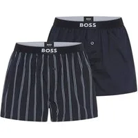 BOSS Pyjamashorts 2P Boxer Shorts EW (Packung, 2-tlg., 2er) mit Logobund