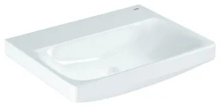 GROHE Waschtisch Euro Keramik 102416 60cm ohne Hahnloch/Überlauf alpinweiß, 102416SH00 102416SH00