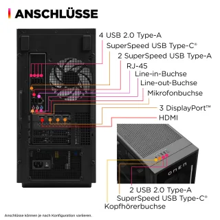 HP OMEN 35L GT16-0674ng | b9ev2ea#abd | AMD Ryzen? 7 - 8700F