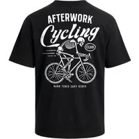 Neverless Oversize-Shirt Herren T-Shirt - After work Cycling - Oversized Relaxed Fit Sommer mit Print