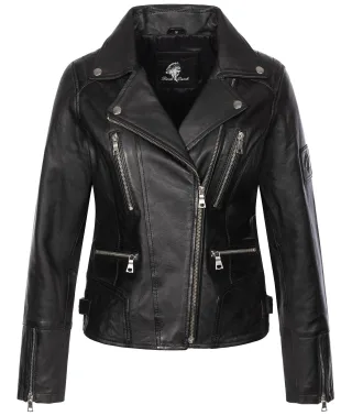Rock Creek Lederjacke Schwarz