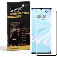 Protectorking Schutzfolie 2x 9H Panzerglas für Huawei P30 Pro FULL CURVED Displayschutz Schutzgl, (2-Stück), Displayschutzglas, Schutzglas Echtglas Tempered 9H Härte HD-KLAR