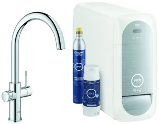 Grohe Blue Home Starter Kit 31455 Bluetooth/WIFI C-Auslauf chrom, 31455001 31455001