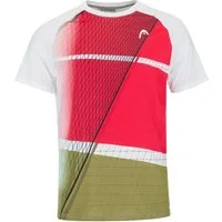 Head T-Shirt Performance MC Melbourne rot/olivegrün Herren