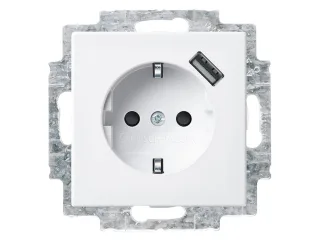 BUSCH-JAEGER USB/Steckdoseneinsatz 20 EUCBUSB-914, BS, alpinweiß