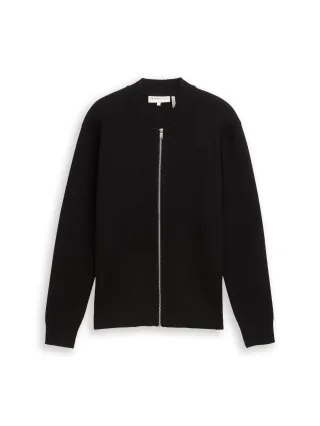 Denim Tom Tailor - Bomber-Strickjacke black - Gr. - S