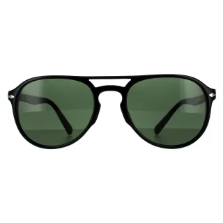 Persol Aviator Unisex Schwarz Grün Sonnenbrille