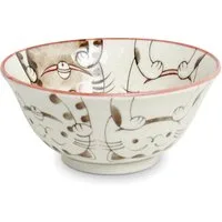 WestCraft Snackschale Tokio Japan Design Katzen Schalen Kawaii Cat Tayo Schüssel Blue & Pink, Porzellan, (1-tlg), Ramen Reis Nudel Suppen Dessert Bowl, Kawaii Cat