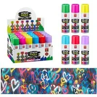 CEPEWA Kreidespray Kreidespray 24er Set, 6 Farben, 100ml, wasserlöslich