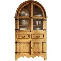 WOLF MÖBEL Vitrine MEXIKO Rundbogenvitrine (110x46x190)