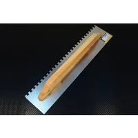 Decorex Maurerkelle Schweizer Aufziehplatte Glattekelle Zahnkelle Traufel Abzieher Kelle (10*10mm Zahne-St)