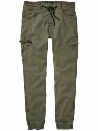 Mey & Edlich Herren Jogg-Cargo-Pants Khaki 97 % Baumwolle, 3 % Elasthan