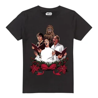 Star Wars - "Carol Singers" T-Shirt für Herren (Schwarz)
