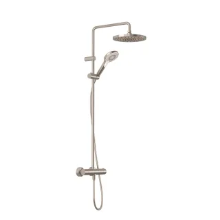 KLUDI-DIVE Dive X 3S Thermostat Dual Shower System Stainless brushed nic 69067N5-00
