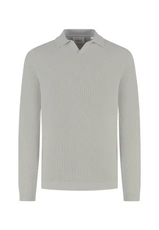 Dstrezzed - DS_Kostas Longsleeve Polo ghost grey - Gr. - XL