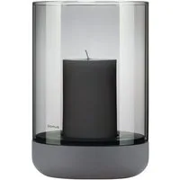 blomus Windlicht -CALMA- Glas Kerzenhalter, Stimmungslicht: modernes Deko-Design (1 St., SIZE L), Exklusive Betonoptik, Handgefertigt, Verschiedene Größen & Farben