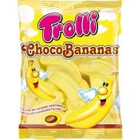 TROLLI Süßigkeit, Trolli Choco Bananas Schaumzucker Bananen mit Schoko Füllung 150g