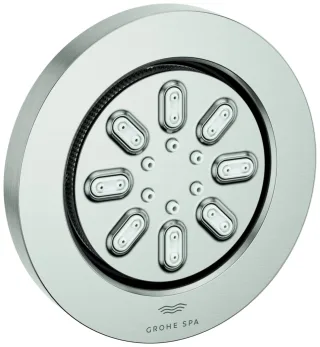 Grohe Seitenbrause 26801 Rainshower Aqua runde Form supersteel, 26801DC0 26801DC0