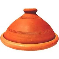 Marrakesch Orient & Mediterran Interior Dampfgartopf Marokkanische Tajine Tuareg handgefertigt aus Ton 25 cm handgemacht, Lehm (1-tlg), Handarbeit