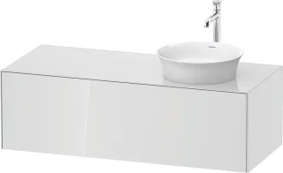 Duravit White Tulip Konsolenwaschtischunterbau wandhängend Weiß Hochglanz 1300x550x408 mm - WT4977R8 WT4977R8585