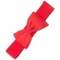 Banned Taillengürtel Bella Belt Rot Vintage Schleife Retro Stretchgürtel