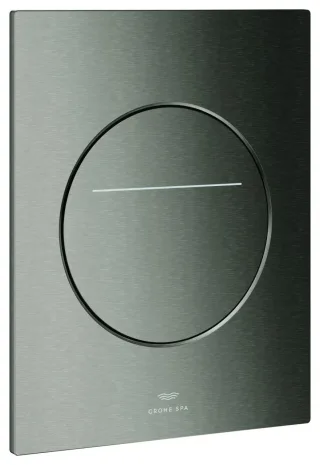 GROHE WC-Betätigung Arina 104645 rund Silk Motion hard graphite gebürstet, 104645AL00 104645AL00