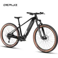 DERUIZ E-Bike Mountainbike 29 Zoll, 110 Nm Mittelmotor, max. 180km, 6 Stufen, Bluetooth + APP, 11 Gang SHIMANO CUES ASLU6000T1R Schaltwerk, Kettenschaltung, Mittelmotor, 720 Wh, (Trittfrequenz- und Drehmomentsensor, Für Damen und Herren), Federgabel 