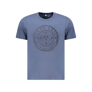 North Sails Blaues Baumwoll Herren T-Shirt