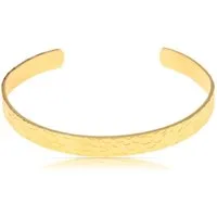 Made by Nami Armreif Edelstahl Armreif Gold Schmuck Damen Gehämmert Geschenke für Frauen, Wasserfest & Verstellbar Geschenkideen Frauen oder Mädchen
