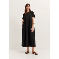 bugatti Sommerkleid Materialmix mit asymmetrischen Raffungen