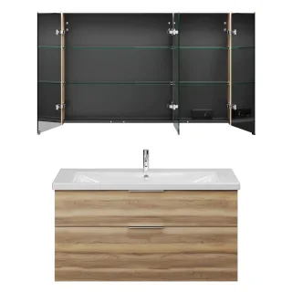 Burgbad SET Eqio Frassino Dekor Cappuccino/Alpinweiss, SFAN123LF3437C0001 SFAN123LF3437C0001