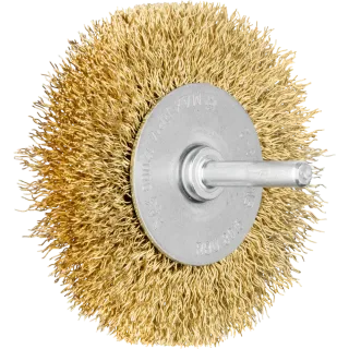 PFERD TOOLS Rundbürste ungezopft RBU Messing-Draht mit Schaft - 43106002