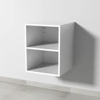 Sanipa Solo One Anbauregal, B:400, H:520, T:432mm, weiss glanz PS104-78