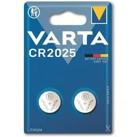 VARTA VARTA Knopfzelle Lithium, CR2025, 3V 2 Stück Batterie
