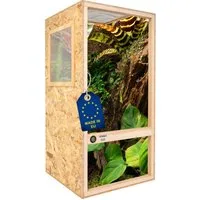 ITA Terrarium Chamäleon Terrarium 120х60х60 mit Flächenbelüftung & Hygrometer, Holzterrarium aus OSB - Terrarien für Reptilien, Schlangen, Amphibien