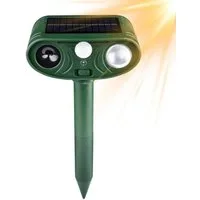 FELIXLEO Tierabwehrspray Solar Ultraschall Tiervertreiber mit PIR Bewegungsmelder, 1-St.