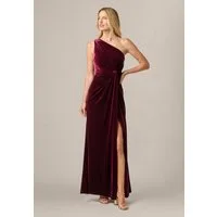 Adrianna Papell Abendkleid One Shoulder Velvet Dress Luxuriöses Ein-Schulter-Kleid aus Samt