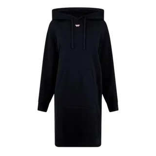 Diesel - "Ilse" Trainingspullover Kleid für Damen, mit Kapuze (Schwarz)